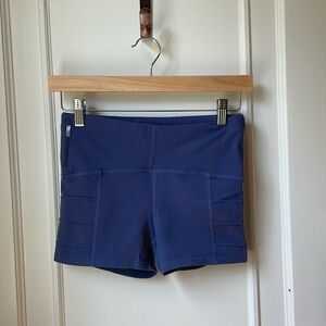 Oiselle Blue Athletic Shorts